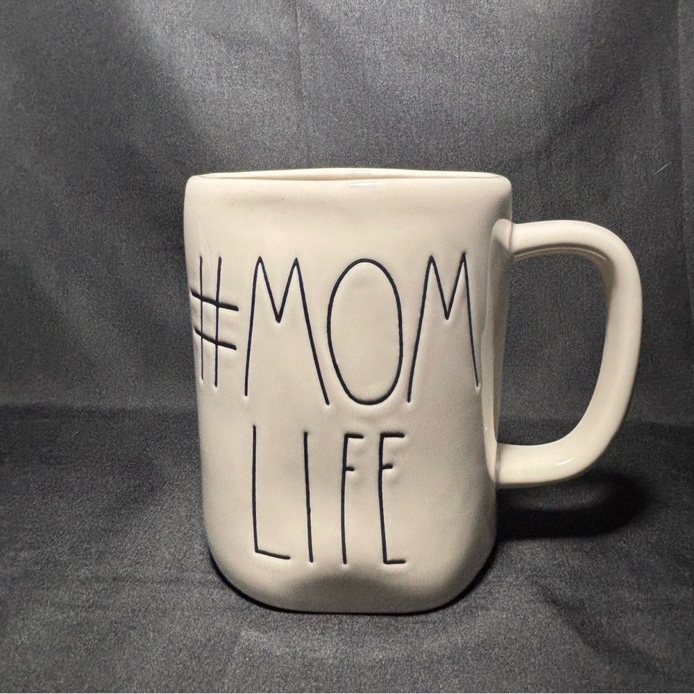 Rae Dunn Cream #MOM LIFE Mug